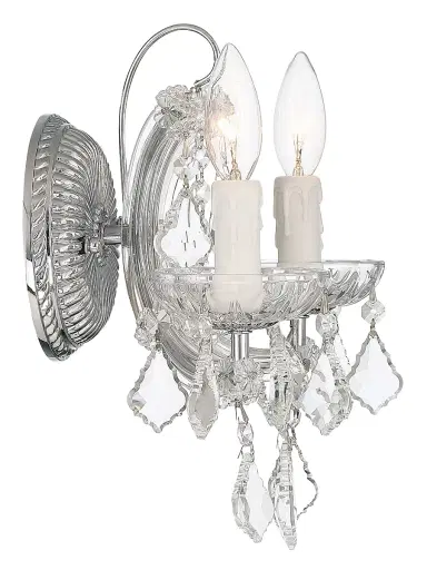 Crystorama Maria Theresa 2-Light Crystal Wall Mount | Thumbnail 4