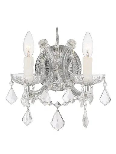 Crystorama Maria Theresa 2-Light Crystal Wall Mount | Thumbnail 1