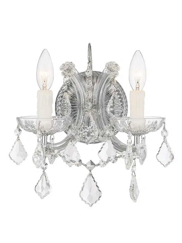 Crystorama Maria Theresa 2-Light Crystal Wall Mount