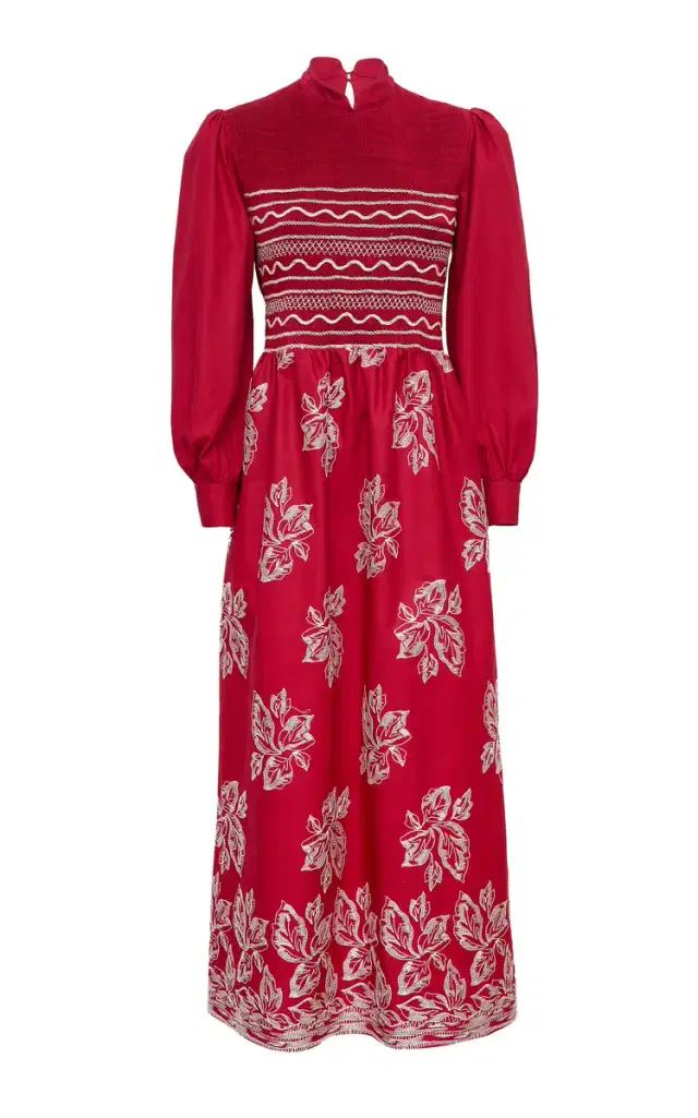 Lea Embroidered Cotton Dress