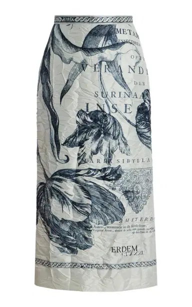 Erdem Printed Pencil Midi Skirt | Thumbnail 1