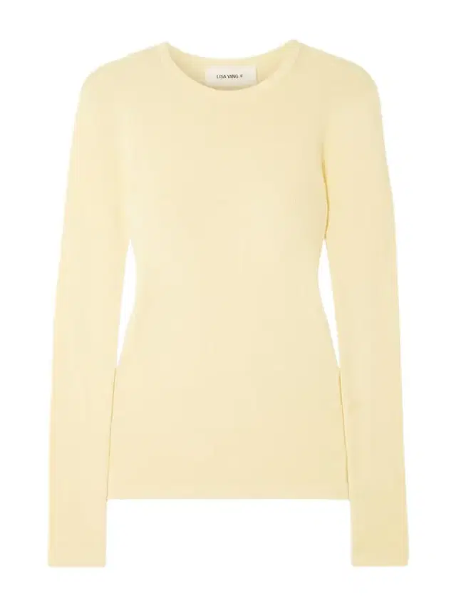 Lisa Yang Vivian Ribbed Cotton And Cashmere-blend T-shirt