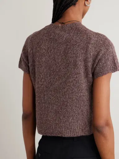 Lisa Yang Siona Cashmere And Silk-blend T-shirt | Thumbnail 3 Lisa Yang Siona Cashmere And Silk-blend T-shirt | Thumbnail 3
