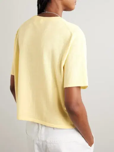 Lisa Yang Rubie Cotton And Cashmere-blend T-shirt | Thumbnail 3