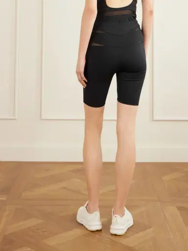 Eres Lonsbrough Tulle-paneled Stretch-jersey Shorts | Thumbnail 3 Eres Lonsbrough Tulle-paneled Stretch-jersey Shorts | Thumbnail 3