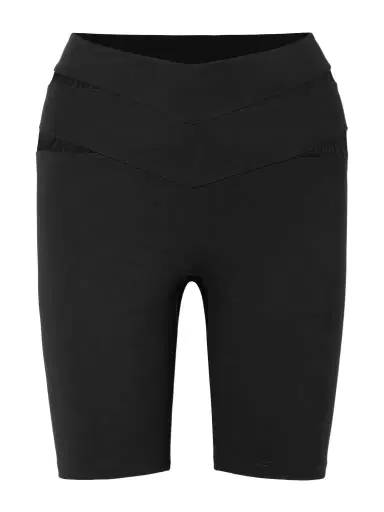 Eres Lonsbrough Tulle-paneled Stretch-jersey Shorts | Thumbnail 1 Eres Lonsbrough Tulle-paneled Stretch-jersey Shorts | Thumbnail 1
