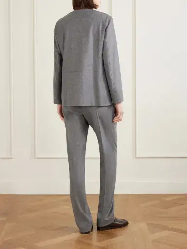 Loro Piana Roadster Suede-trimmed Wool And Cashmere-blend Jacket | Thumbnail 3 Loro Piana Roadster Suede-trimmed Wool And Cashmere-blend Jacket | Thumbnail 3