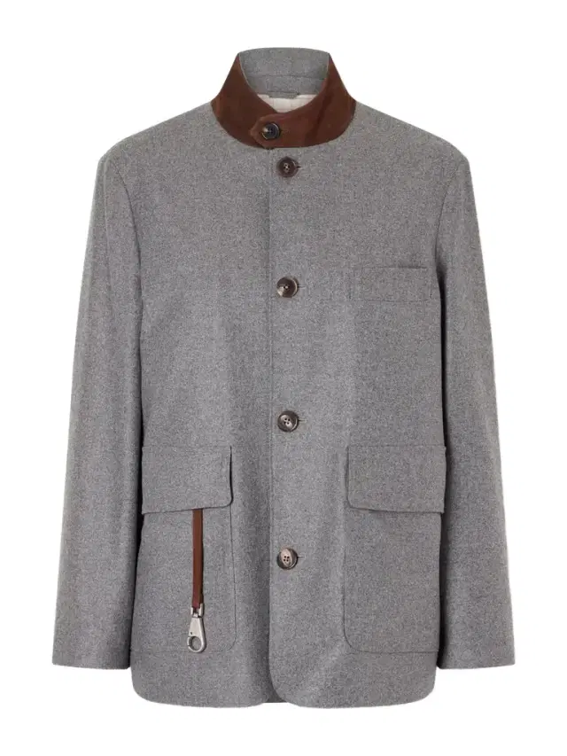 Loro Piana Roadster Suede-trimmed Wool And Cashmere-blend Jacket