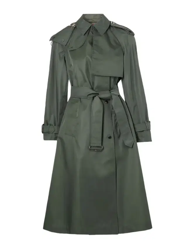 Belted Hooded Shell Trench Coat