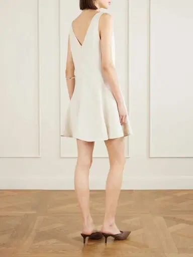 Brunello Cucinelli Twill Mini Dress | Thumbnail 3 Brunello Cucinelli Twill Mini Dress | Thumbnail 3