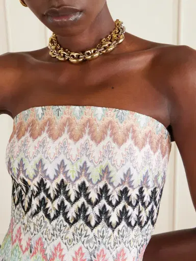 Missoni Striped Metallic Crochet-knit Mini Dress | Thumbnail 4