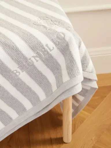 Brunello Cucinelli Embroidered Striped Cotton-terry Beach Towel | Thumbnail 3 Brunello Cucinelli Embroidered Striped Cotton-terry Beach Towel | Thumbnail 3