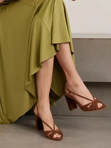 Aquazzura Aimée 85 Suede Slingback Sandals | Thumbnail 2 Aquazzura Aimée 85 Suede Slingback Sandals | Thumbnail 2