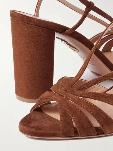 Aquazzura Aimée 85 Suede Slingback Sandals | Thumbnail 4 Aquazzura Aimée 85 Suede Slingback Sandals | Thumbnail 4