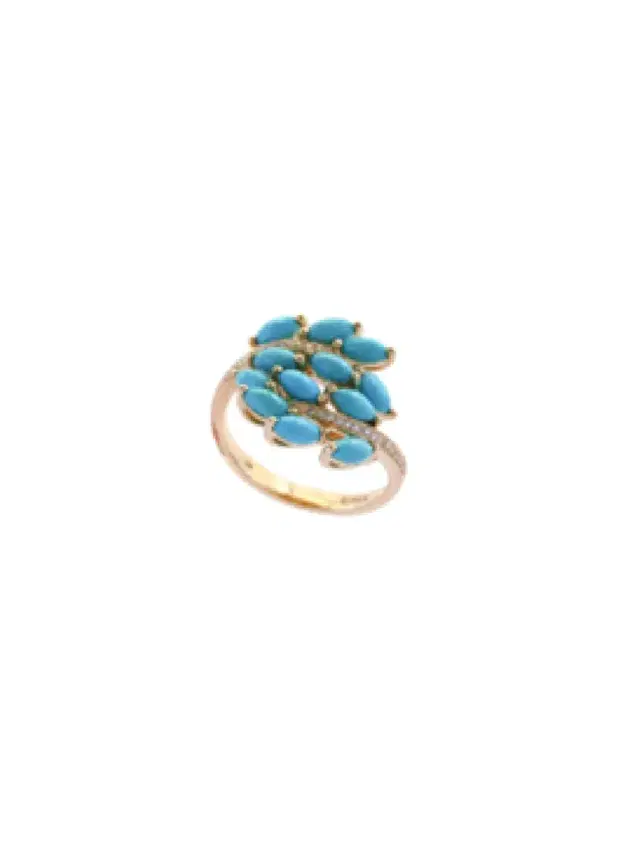 Wish Fine Jewelry 2.80ct Turquoise Diamond 14K Gold Ring
