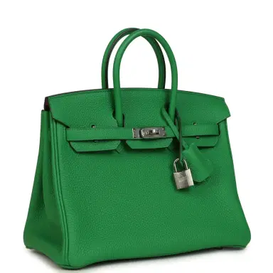 HERMÈS Hermes Birkin 25 Bambou Verso Togo Palladium Hardware | Thumbnail 2 HERMÈS Hermes Birkin 25 Bambou Verso Togo Palladium Hardware | Thumbnail 2