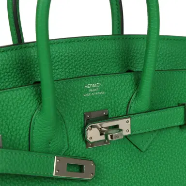 HERMÈS Hermes Birkin 25 Bambou Verso Togo Palladium Hardware | Thumbnail 7 HERMÈS Hermes Birkin 25 Bambou Verso Togo Palladium Hardware | Thumbnail 7