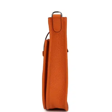HERMÈS Hermes Evelyne 23 Orange Clemence Palladium Hardware | Thumbnail 3 HERMÈS Hermes Evelyne 23 Orange Clemence Palladium Hardware | Thumbnail 3