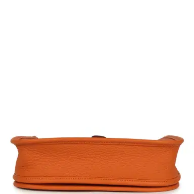 HERMÈS Hermes Evelyne 23 Orange Clemence Palladium Hardware | Thumbnail 6 HERMÈS Hermes Evelyne 23 Orange Clemence Palladium Hardware | Thumbnail 6