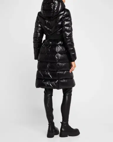 Mackage Coralia Lustrous Light Down Coat with Sash Belt | Thumbnail 2 Mackage Coralia Lustrous Light Down Coat with Sash Belt | Thumbnail 2
