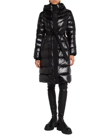 Mackage Coralia Lustrous Light Down Coat with Sash Belt | Thumbnail 1 Mackage Coralia Lustrous Light Down Coat with Sash Belt | Thumbnail 1