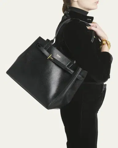 Tom Ford Audrey Medium Tote Bag in Grain Leather | Thumbnail 2 Tom Ford Audrey Medium Tote Bag in Grain Leather | Thumbnail 2