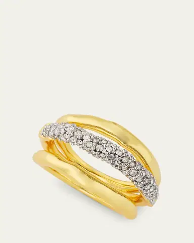 ALEXIS BITTAR Solanales Crystal Orbiting Ring | Thumbnail 3