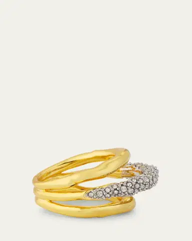 ALEXIS BITTAR Solanales Crystal Orbiting Ring | Thumbnail 4