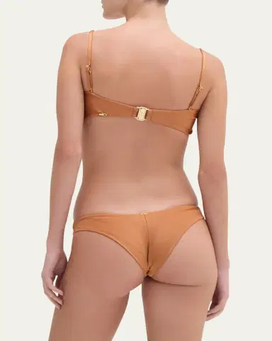PatBO Jersey Sands Low-Rise Bikini Bottoms | Thumbnail 3