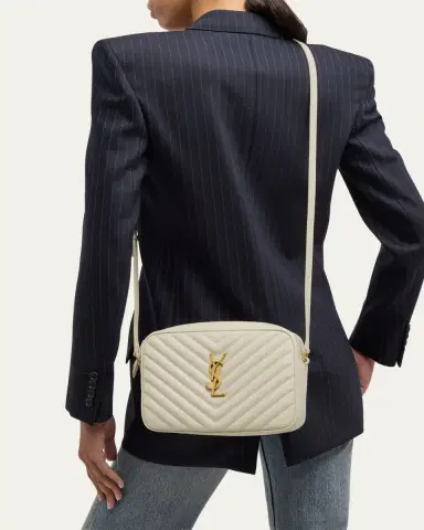 Saint Laurent Lou Medium YSL Camera Bag with Pocket in Quilted Leather | Thumbnail 11 Saint Laurent Lou Medium YSL Camera Bag with Pocket in Quilted Leather | Thumbnail 11