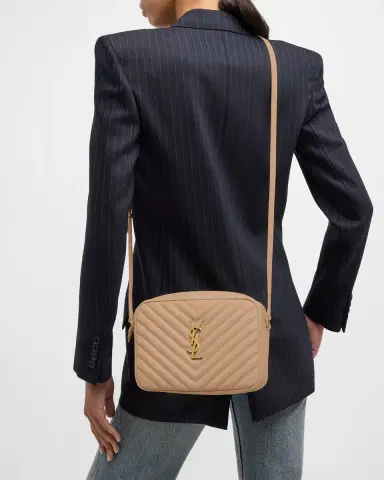 Saint Laurent Lou Medium YSL Camera Bag with Pocket in Quilted Leather | Thumbnail 12 Saint Laurent Lou Medium YSL Camera Bag with Pocket in Quilted Leather | Thumbnail 12