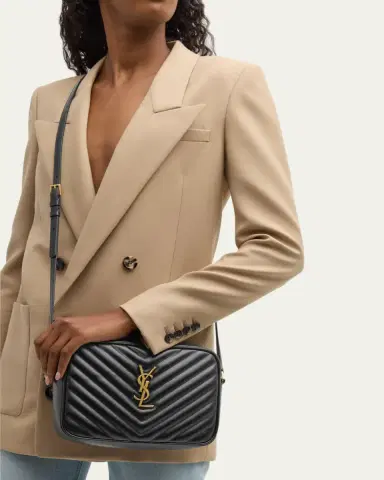 Saint Laurent Lou Medium YSL Camera Bag with Pocket in Quilted Leather | Thumbnail 20 Saint Laurent Lou Medium YSL Camera Bag with Pocket in Quilted Leather | Thumbnail 20