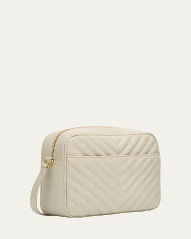 Saint Laurent Lou Medium YSL Camera Bag with Pocket in Quilted Leather | Thumbnail 9 Saint Laurent Lou Medium YSL Camera Bag with Pocket in Quilted Leather | Thumbnail 9