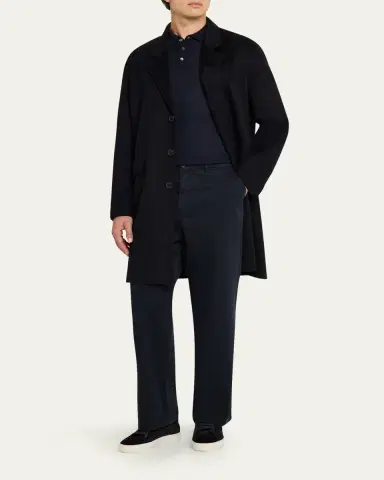 FRAME Men's Double-Face Wool Overcoat | Thumbnail 2