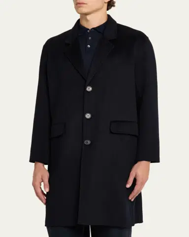 FRAME Men's Double-Face Wool Overcoat | Thumbnail 4