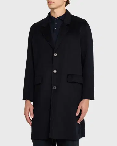 FRAME Men's Double-Face Wool Overcoat | Thumbnail 8
