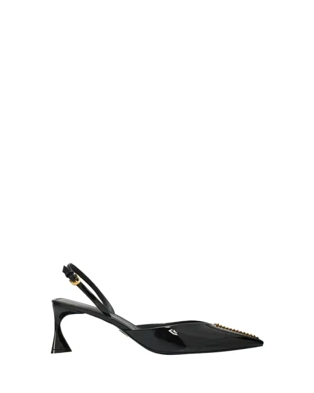65mm Elsa Patent Slingback Pumps