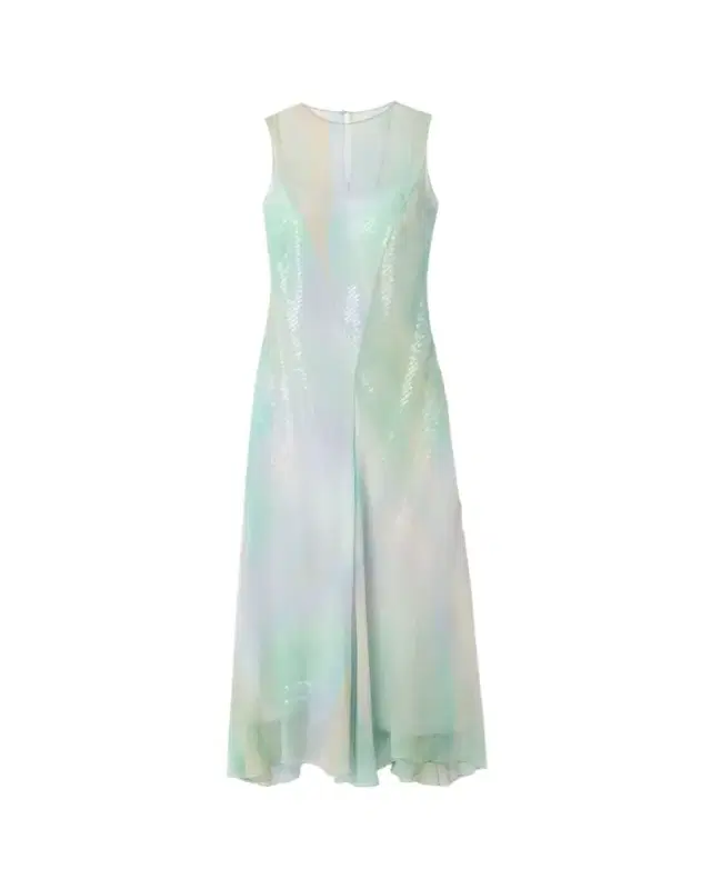 Lafayette 148 New York Ombre-Print Chiffon Gown with Sequin Slip