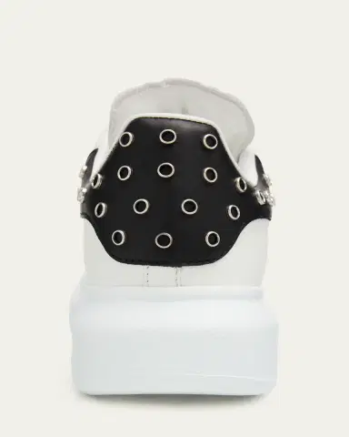 McQueen Oversized Embellished Leather Sneakers | Thumbnail 3