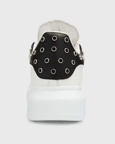 McQueen Oversized Embellished Leather Sneakers | Thumbnail 5