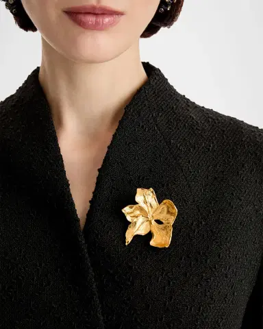 Oscar de la Renta Cyclamen Brooch | Thumbnail 3
