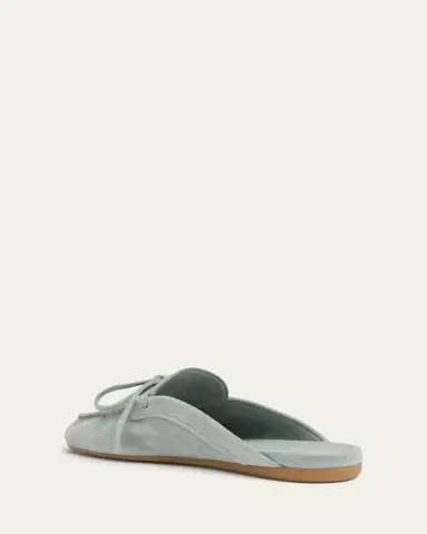Miu Miu Sabot Suede Moccasin Mules | Thumbnail 4 Miu Miu Sabot Suede Moccasin Mules | Thumbnail 4