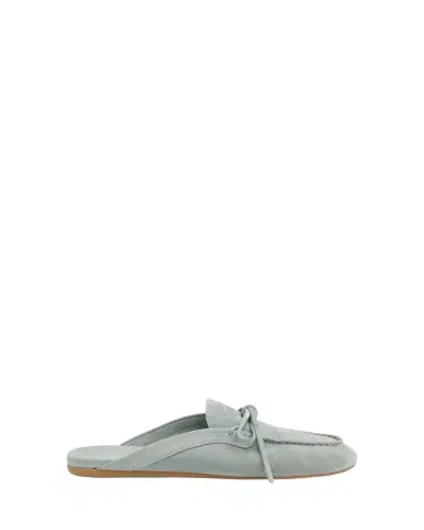 Miu Miu Sabot Suede Moccasin Mules | Thumbnail 1 Miu Miu Sabot Suede Moccasin Mules | Thumbnail 1