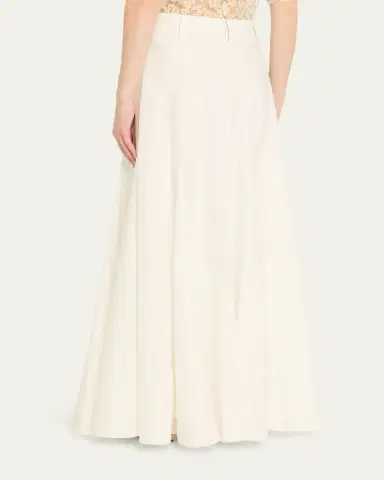 Brunello Cucinelli Techno Cotton Poplin Maxi Skirt | Thumbnail 3 Brunello Cucinelli Techno Cotton Poplin Maxi Skirt | Thumbnail 3