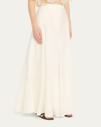 Brunello Cucinelli Techno Cotton Poplin Maxi Skirt | Thumbnail 4 Brunello Cucinelli Techno Cotton Poplin Maxi Skirt | Thumbnail 4