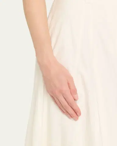 Brunello Cucinelli Techno Cotton Poplin Maxi Skirt | Thumbnail 5 Brunello Cucinelli Techno Cotton Poplin Maxi Skirt | Thumbnail 5