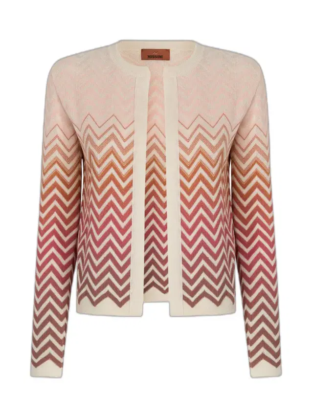 Chevron Dégradé Cardigan