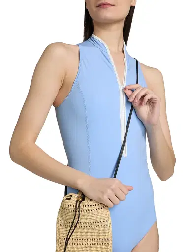Hunza G Women's Katya One-Piece Swimsuit - Cornflower - Size XS | Thumbnail 5 Hunza G Women's Katya One-Piece Swimsuit - Cornflower - Size XS | Thumbnail 5
