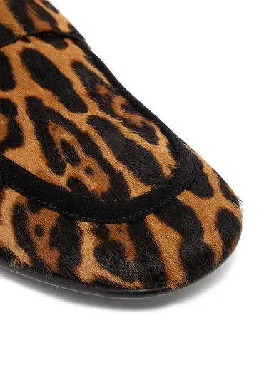 Dolce & Gabbana Men's Crosta Leopard-Print Calf Hair Loafers - Leopard - Size 13 | Thumbnail 7