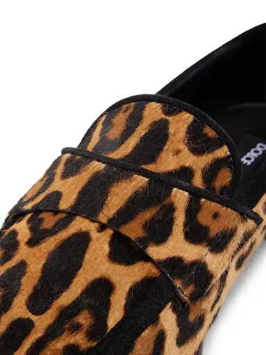 Dolce & Gabbana Men's Crosta Leopard-Print Calf Hair Loafers - Leopard - Size 13 | Thumbnail 8